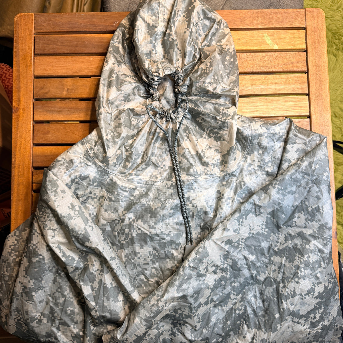 USGI US Military Army ACU Digital Camo UCP Rain Wet Weather Poncho