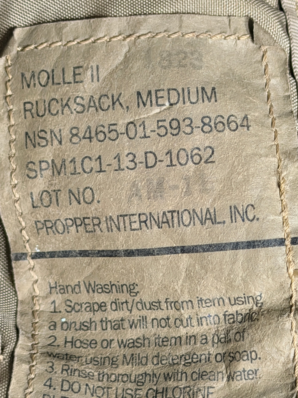 USGI OCP MOLLE II Medium Rucksack Main pack only.