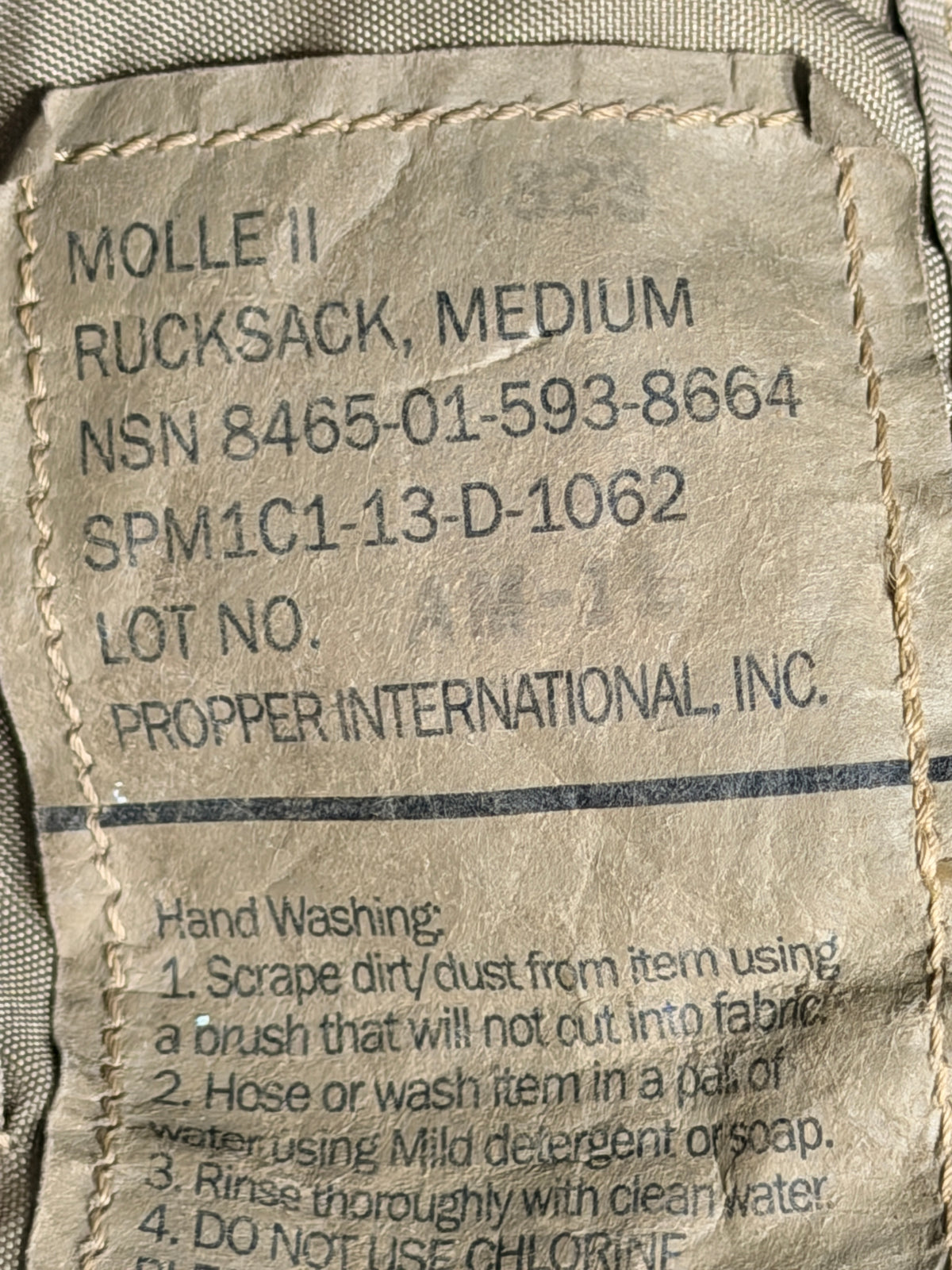USGI OCP MOLLE II Medium Rucksack Main pack only.