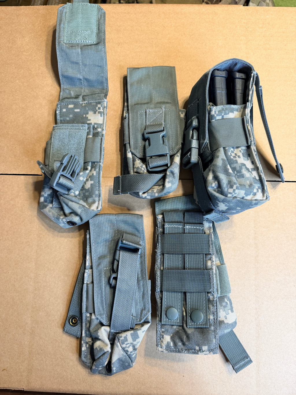 ACU Double Mag pouch set of 5