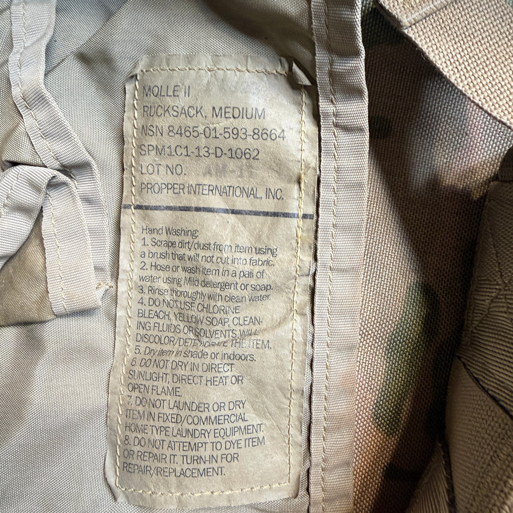 USGI OCP MOLLE II Medium Rucksack Main pack only.
