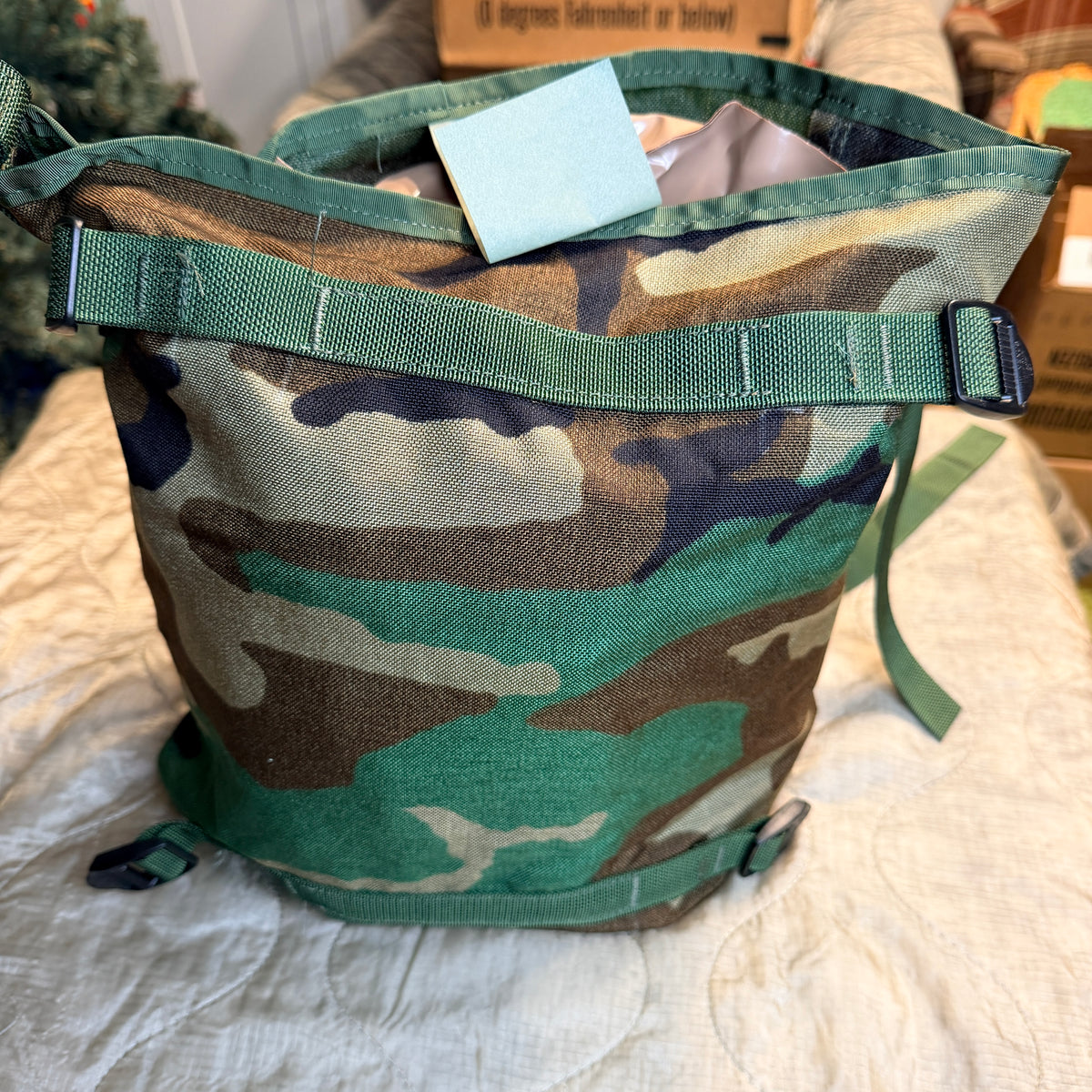 USGI MOLLE Radio Pouch Insert Woodland Camo NSN 8465-01-465-2057